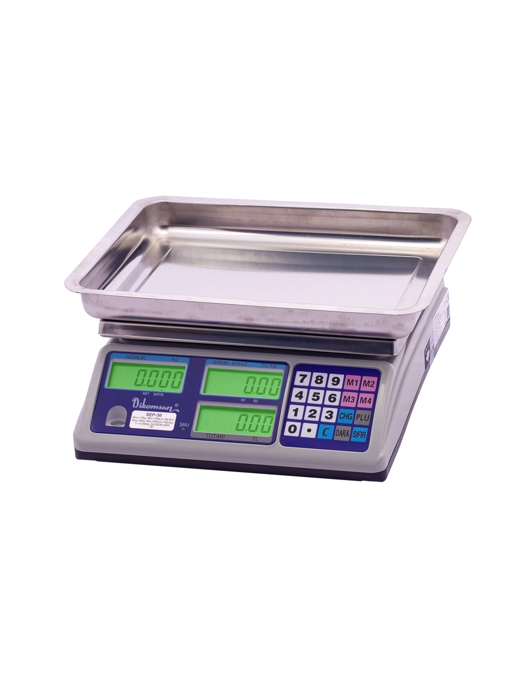 Dikomsan SEP 30 kg 5 Gr Fiyat Hesaplamalı Pazarcı Terazi