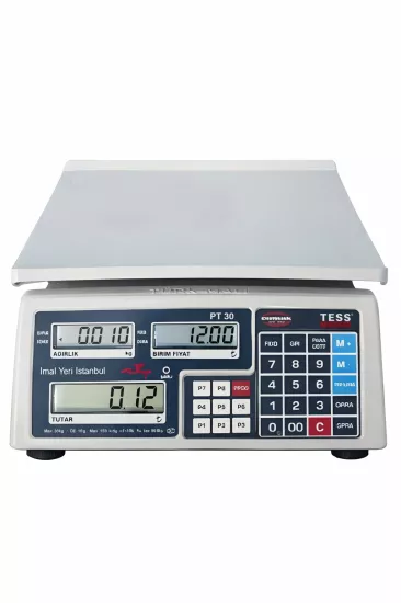 Tess Pt 30 kg 5/10 g Pazarcı Terazisi